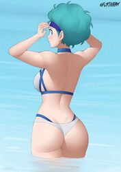 bulma (afro) from dragon ball by flytrapxx