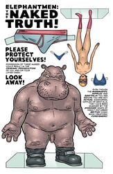 anthro anthro_on_female anthro_on_human bikini bikini_bottom bikini_top boots_only breasts briefs brown_hair brown_pubes brown_pubic_hair comic comic_page cutout elephantmen first_porn_of_franchise goggles hairy_pussy helmet hip_flask hippopotamus hippopotamus_humanoid humanoid humanoid_penis landing_strip light-skinned_female miki_(elephantmen) naked naked_female naked_male nipples nude nude_female nude_male pink_boots pussy shaky_kane styled_pubes trimmed_pubic_hair unshaved_pussy