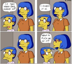 b-intend blue_hair glasses incest luann_van_houten milf milhouse_van_houten mother_and_son the_simpsons