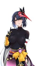 kujou sara from genshin impact by long xue