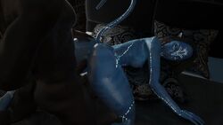1boy 1girls 3d alien/human alien_girl all_fours ass avatar blue_skin dark-skinned_male dark_skin doggy_style female interspecies male na'vi neytiri nsfwseeker77 pussy sex thick_thighs vaginal_penetration