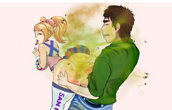 ass blonde_hair blue_eyes cheerleader cum erection eyepet2010 fart fart_fetish gas gassy juliet_starling lollipop_chainsaw looking_back open_mouth penis pussy sex strained thelogicalwizard video_games