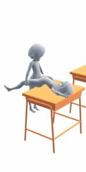 3d_(artwork) desk duo female hi_res human humanoid male male/female mammal table_lotus_position young