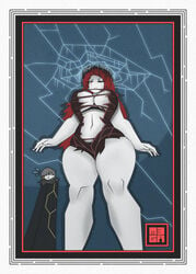 1girls 2d 2girls big_breasts binah black_hair clothed_female gebura_(lobotomy_corporation) giantess growth lobotomy_corporation m3galithic multiple_girls muscular_female project_moon red_hair ripped_clothing scars_on_face torn_clothes watermark