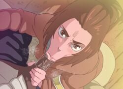 1boy 1girls 2d :>= animated anteater_face attack_on_titan big_ass big_penis black_male blowjob blowjob_face blue_pants brown_eyes brown_hair brunette cock_worship d-art dark-skinned_male dark_skin deep_blowjob deep_throat deepthroat drool eldian_armband excessive_saliva eye_contact fellatio fellatio_face female gabi_braun gif hairband half_updo hand_on_penis interracial jacket light-skinned_female lips male_pov onyankopon open_clothes open_mouth open_pants open_shirt oral oral_sex pale-skinned_female pale_skin pants penis penis_in_mouth penis_out plump_lips ponytail pov saliva saliva_on_penis shingeki_no_kyojin shirt skinny slobber sloppy sloppy_blowjob sloppy_fellatio teenager tied_hair tomboy uniform vacuum-like_fellatio vacuum_blowjob vacuum_fellatio vacuum_suck white_shirt wooden_floor young