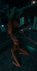 3d captured caught cum_on_body foxxxn jill_valentine jill_valentine_(sasha_zotova) monster monster_cock nemesis_(resident_evil) resident_evil