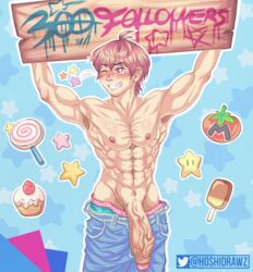 abs adam's_apple armpit armpits background bara biceps big_penis blush boxers cake chest colored foreskin gay gijinka glans hoshiart hoshidrawz humanized hung hunk hyper_penis jeans kirby kirby_(series) lollipop male_only muscle muscles muscular_male navel nipples pecs pink_hair popsicle ripped shirtless shirtless_male shoulders six_pack smile star stars teeth tomato twink twunk uncut underwear veins veiny_penis wink winking yaoi