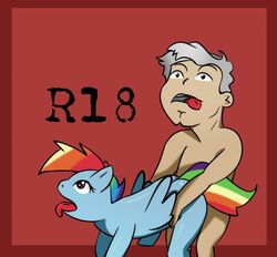 1boy amlo andres_manuel_lopez_obrador female male meme motoanexo my_little_pony open_mouth president rainbow_dash_(mlp) red_background straight_hair tagme tongue_out