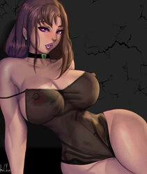 1girls big_breasts big_thighs bimbo brown_hair busty curvy female_only hourglass_figure huge_thighs large_breasts large_thighs lasgaclaven lipstick milf mother nipples oosuki_mamako see-through solo solo_female thick thick_thighs thunder_thighs tiny_waist tsuujou_kougeki_ga_zentai_kougeki_de_ni-kai_kougeki_no_okaasan_wa_suki_desu_ka? wide_hips