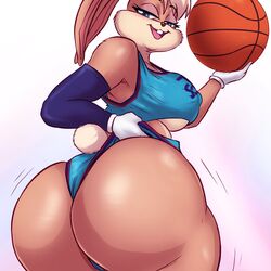 5tarex anthro_only ass ass_slap basketball basketball_uniform big_ass big_breasts blue_eyes bottom_heavy breasts bubble_ass bubble_butt bunny bunny_humanoid cotton_tail cream_body cream_fur cropped dat_ass eyelashes fat_ass fat_butt female female_only females females_only fur huge_ass huge_butt lagomorph lagomorph_humanoid large_ass large_breasts large_butt leporid leporid_humanoid lola_bunny looking_at_viewer looking_back looney_tunes seductive seductive_smile sideboob space_jam space_jam:_a_new_legacy thick_ass thick_thighs voluptuous warner_brothers wide_hips