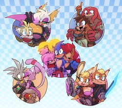 amy_rose antoine_d'coolette bigdad blaze_the_cat bunnie_rabbot female knuckles_the_echidna male rouge_the_bat sally_acorn sega silver_the_hedgehog sonic_(series) sonic_the_hedgehog sonic_the_hedgehog_(archie) sonic_the_hedgehog_(series) sticks_the_badger sticks_the_jungle_badger sticks_the_tejon tails