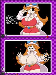 1girls 2020 5_fingers big_breasts black_eyes bomb breasts cute embarrassed_nude_female enf female mario_(series) mona_(warioware) multiple_images nintendo nipples orange_hair scissors sprite sprite_art tagme vendant wardrobe_malfunction warioware