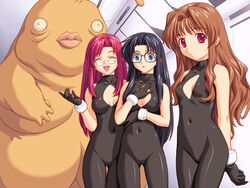 clothing erect_nipples erect_nipples_under_clothes glasses ichigo_morino medium_breasts mizuho_kazami onegai_teacher read_or_die small_breasts yomiko_readman