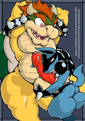 2009 bara bowser crossover gay koopa lucario male_only mario_(series) nintendo pokemon pokemon_(species) severuscoil super_smash_bros. yaoi