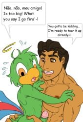 anthro avian disney gay jose_carioca male_only penis prince_naveen saludos_amigos the_princess_and_the_frog the_three_caballeros