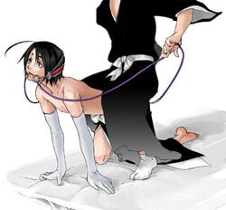 bleach bondage gag hanataro_yamada tagme yaoi