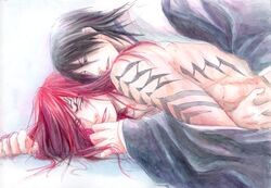 abarai_renji bleach byakuya_kuchiki kuchiki_byakuya renji_abarai tagme yaoi