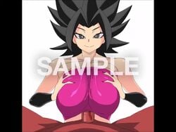 1boy 1boy1girl 1girls animated black_eyes black_hair blowjob breasts caulifla cum cum_in_mouth cum_on_face cumshot dark-skinned_male dark_skin dragon_ball dragon_ball_super dubbed_version fellatio female female_focus huge_breasts large_breasts licking licking_fingers longer_than_30_seconds longer_than_one_minute male mammary_intercourse mp4 music paizuri paizuri_under_clothes penis pov saiyan shounen_jump simple_background sound sound_edit sound_effects stretch_(sound_effect) swallowing swallowing_cum thekaimaster07 titfuck titjob tube_top tubetop video white_background yagal