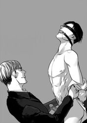 2boys attack_on_titan bite_mark blindfold erwin_smith gag gay levi levi_ackerman male male_only shingeki_no_kyojin submissive submissive_male tagme yaoi