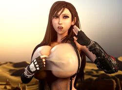 1girls 3d 3d_(artwork) alternate_breast_size areolae areolae_visible_through_clothing bare_shoulders big_breasts breasts breasts_bigger_than_head brown_hair busty cleavage clothed clothed_female curvy eyebrows eyelashes female female_only final_fantasy final_fantasy_vii fingerless_gloves gloves hair highres hips hourglass_figure huge_breasts human human_female human_only human_solo hyper hyper_breasts large_breasts lips long_hair looking_at_viewer nipples nose red_eyes shiny shiny_skin solo thick_lips tifa_lockhart top_heavy upper_body vaako very_long_hair virtamate voluptuous wide_hips