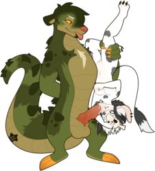 alligator alligatorid alpha_channel anthro crocodilian duo female furry highres lutrine male mammal mouse murid murine mustelid reptile rodent scalie shortbred size_difference straight