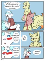 2021 alolan_vulpix anthro blue_eyes blush breasts clothing comic english_text erection female fiona_(artist) fubuki_(rushthewolf) genitals hi_res homura_(rushthewolf) incest male mother mother_and_child mother_and_son ninetales nintendo parent parent_and_child penis pokemon pokemon_(species) regional_form_(pokémon) son text undressing video_games vulpix young