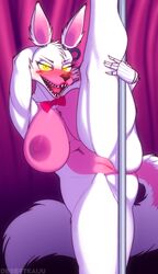 1girls 2020 5_fingers animatronic anthro ass big_breasts blush breasts canid canine dancing desertkaiju digital_media_(artwork) female female_only female_solo fingers five_nights_at_freddy's five_nights_at_freddy's_2 flexible fox funtime_foxy_(fnaf) funtime_foxy_(fnafsl) fur furry furry_only genitals glistening glistening_body glowing glowing_eyes hi_res huge_breasts humanoid looking_at_viewer machine mammal naked nipples nude one_leg_up pole pole_dancing pussy raised_leg robot robot_girl scottgames solo solo_female splits spread_legs spreading standing tail thick_thighs vertical_splits video_games white_body white_fur wide_hips yellow_eyes