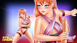 blue_eyes blush chloe_(fap_ceo) dildo fap_ceo long_hair strawberry_blonde_hair