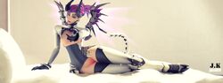 1girls 3d exposed_breasts exposed_nipples exposed_pussy highres imp_mercy inviting joke1597 looking_at_viewer mercy overwatch