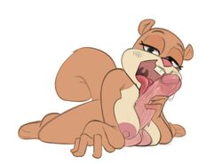 anthro black_eyes brown_eyes brown_fur eye_contact fur furry large_breasts licking_penis looking_at_viewer open_mouth oral oral_sex outercourse paizuri pov sandy_cheeks saran-rape seductive_mouth sex spongebob_squarepants squirrel squirrel_ears squirrel_tail straight_hair tagme throat tongue_out white_background