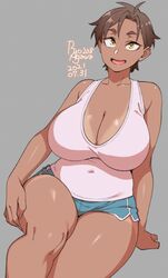 1girls big_breasts breasts cleavage female female_only large_breasts ryo_agawa solo