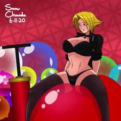 air_inflation animated balloon balloons belly_expansion belly_inflation blonde_hair hose_in_butt hose_inflation inflation moaning snowchanda_(artist) sound tagme video