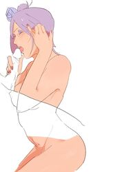 1boy 1boy1girl 1girls adjusting_hair blowjob blue_hair chin_piercing colored_nails cropped_legs faceless_male facial_piercing fellatio female female_focus hand_on_hair konan long_hair male male/female male_with_female nail_polish naked naruto naruto_(series) naruto_shippuden nude nude_female nude_male oral oral_sex partially_colored penis penis_grab piercing plain_background sex side_view sideboob simple_background transparent transparent_body white_background zifletts