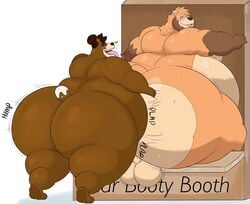 anal anal_sex anthro anthro_on_anthro anthro_penetrated anthro_penetrating anthro_penetrating_anthro ass balls belly big_butt blush bodily_fluids brown_body brown_fur brown_hair bubble_butt chibear cinna_(megacoolbear) duo fur genitals hair huge_butt hyper hyper_butt male male/male male_penetrated male_penetrating male_penetrating_male mammal megacoolbear_(artist) nude obese obese_anthro obese_male overweight overweight_anthro overweight_male penetration perineum rear_view sex sweat sweaty_butt ursid