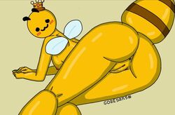 1girls anthro bee crown female geometry_dash geometry_dash_(b) geometry_dash_(bee) pussy