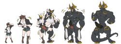 2024 5_fingers abs animal_genitalia animal_penis anthro anubian_jackal aurelius_goldtalon balls biceps big_muscles big_pecs big_penis black_body black_fur black_nose black_penis body_size_growth bottomwear breasts brown_hair bulge bursting_out_of_clothing canid canine canine_genitalia canine_penis canis claws clothed clothing colored digital_drawing_(artwork) digital_media_(artwork) digitigrade erection expansion eyewear female fingers ftm_transformation fur fur_growth gender_transformation genital_expansion genital_growth genitals glasses growth hair hi_res horn horn_growth human human_to_anthro jackal knot knotted_penis male mammal multicolored_body multicolored_fur muscular muscular_anthro muscular_arms muscular_male muscular_thighs mythology nipples nude nude_anthro nude_male open_mouth pants pec_expansion pecs pecs_growth penile penis penis_expansion penis_growth rtf-m sequence sharp_teeth sheath shoe_burst short_hair shorts size_transformation smile snout snout_growth solo species_transformation standing tail tail_growth teeth thigh_expansion topwear torn_clothing transformation transformation_sequence tuft