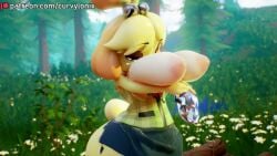 1girls 3d animal_crossing animated big_breasts breast_expansion breasts clothed clothing curvy curvylonix domestic_dog expansion female furry furry_female giant_breasts growth hi_res huge_breasts isabelle_(animal_crossing) jiggle self_upload skirt tearing_clothes thick video voice_acted voluptuous wide_hips