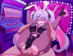 1boy 1girls 2d 2d_(artwork) anal anal_only anal_penetration anal_sex animated anus aqua_eyes aqua_hair ass balls big_breasts big_penis bouncing_breasts bowtie_collar breasts bunny_ears bunny_girl bunnysuit casino cleavage clothed_female_nude_male colored_inner_hair female female_penetrated full_nelson full_nelson_(legs_held) full_nelson_anal hair_ornament hatsune_miku heart-shaped_cutout high_heels hunkymunky35 long-haired_female long_hair longer_than_30_seconds male male/female male_penetrating male_penetrating_female moan moaning moaning_in_pleasure pantyhose penis penis_in_ass pinkrotten sex shorter_than_one_minute sound sound_effects stomach_bulge tagme thick_thighs thrusting thrusting_into_ass torn_pantyhose twintails video vocaloid voice_acted