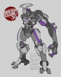 arms_crossed cloak color halo kilkan no_eyes original_character original_characters_only robot three_arms