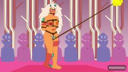 animated jasper_(steven_universe) long_hair naked pedroillusions slave steven_universe tagme video walking yellow_diamond_(steven_universe)