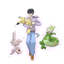 1:1 ambiguous_gender black_body black_fur blue_body blue_fur blush bodily_fluids breath canid canine canis clothed clothing cross-popping_vein dragon eyes_closed fabric female feral fingering fur generation_1_pokemon generation_5_pokemon genitals ghost glowing green_body green_scales group hair heart_symbol hi_res human immobile implied_transformation kareha_21909 keychain leaf male mammal membrane_(anatomy) membranous_wings mythological_creature mythological_scalie mythology nintendo open_mouth paint pikachu pink_body pink_scales plushie plushie_tag plushification pokemon pokemon_(species) reptile rodent scales scalie seam_(sewing) serperior simple_background size_difference snake spirit sweat telekinesis vaginal vaginal_fingering vulva white_background white_body white_fur white_scales wings wolf yellow_body yellow_fur