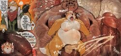 absurd_res anal anal_penetration anthro anthro_only arm_hair armpit_hair ball_size_difference balls barazoku begging_for_more big_balls big_nipples bodily_fluids body_hair canid canine chest_hair comic corruption cum cum_inflation cum_inside cumflated_belly defeated_hero dialogue domestic_pig domination dripping drooling duo ejaculation english_text excessive_cum excessive_genital_fluids excessive_hair fox fox_mccloud gay gay_male genital_fluids genitals hairy_balls hi_res huge_balls huge_nipples hyper hyper_balls hyper_cum hyper_genitalia impregnation inflation instant_loss_2koma internal male male/male male_impregnation male_only mammal moobs musk musk_cloud nintendo nipples nude_anthro nude_male obese obese_anthro obese_male orgasm_face overweight overweight_anthro overweight_male penetration penis pigma_dengar precum precum_drip pubes questionable_consent retsito saliva size_difference speech_bubble sperm_cell star_fox stubble suid suine sus_(pig) text tongue tongue_out vein veiny_penis weight_gain yaoi