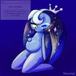 1boy blue_skin cookie_run cookie_run_kingdom fount_of_knowledge large_belly male male_pregnancy mpreg pregnancy pregnant pregnant_belly pregnant_male request self_upload shadow_milk_cookie sloumpl strawpage_request