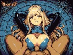 gigatsu ai_generated pixel_art pixel_animation gif twitching animated animation limited_palette ai_assisted aseprite_(artwork) penis_between_breasts looking_at_viewer pov pov_eye_contact blonde_hair