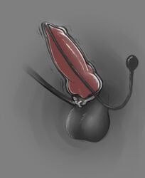 absurd_res accessory animal_genitalia animal_penis canid canine canine_genitalia canine_penis canis catheter cock_ring foley_catheter genitals hi_res internal jewelry kiba_kurokage knot knotted_penis leash loonertick male mammal medical_instrument mythological_canine mythological_creature mythology parasite penetration penis penis_accessory penis_jewelry scientific_instrument sheath simple_background solo urethra urethral urethral_penetration werecanid werecanine werecreature werewolf wolf