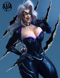 1girls 2026 3d 3d_(artwork) alluring big_breasts black_cat_(marvel) black_cat_(marvel_rivals) black_gloves bodysuit breasts bursting_breasts choker collar curvaceous curvaceous_body curvaceous_female curvaceous_figure curvaceous_hips curvy curvy_body curvy_female curvy_figure curvy_hips diamond domino_mask enticing eyemask felicia_hardy female gloves green_eyes high_resolution highres hourglass_figure huge_breasts large_breasts light-skinned_female light_skin looking_at_viewer marvel marvel_comics marvel_rivals mask masked masked_female massive_breasts notavailablexxx red_lipstick seducing seductive seductive_look shiny shiny_clothes skin_tight spider-man_(series) superheroine teasing teasing_viewer temptation tempting tempting_viewer thick_breasts tight_clothes tight_clothing tongue tongue_out voluptuous voluptuous_female white_hair wink winking winking_at_viewer