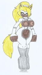 1girls amazon_prime big_breasts cosplay crossover crossover_cosplay female female/solo idw_publishing image_comics invincible marlon64 sega solo sonic_the_hedgehog_(comics) sonic_the_hedgehog_(idw) sonic_the_hedgehog_(series) viltrumite viltrumite_(cosplay) whisper_the_wolf wolf
