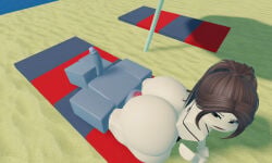 1girl 3d anonymous_male facesitting roblox robloxian smothering_ass tagme tagme_(artist)