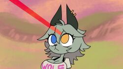 1girls 2d 2d_animation animated areolae audio big_breasts blush blush_lines breasts covering covering_with_tail embarrassed embarrassed_nude_female enf female fortnite furry gun heterochromatic_eyes heterochromia huge_breasts humor ichduhernz meme nipples shooting shooting_gun sound sound_effects tagme tail video wolf_girl wolfie_(fortnite)