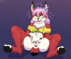 2_finger_fingering anthro anus bodily_fluids bottomless bottomless_anthro bottomless_female breasts clothed clothing digital_media_(artwork) eyewear feet felid feline female fingering fingering_self fingers fur genital_fluids genitals glasses hair hi_res hypnosis lynx mammal masturbation mind_control navel nude open_mouth pawpads ruth66 simple_background smile solo spread_legs spreading tail toes topwear vaginal vaginal_fingering vaginal_fluids vaginal_masturbation vulva wearing_glasses